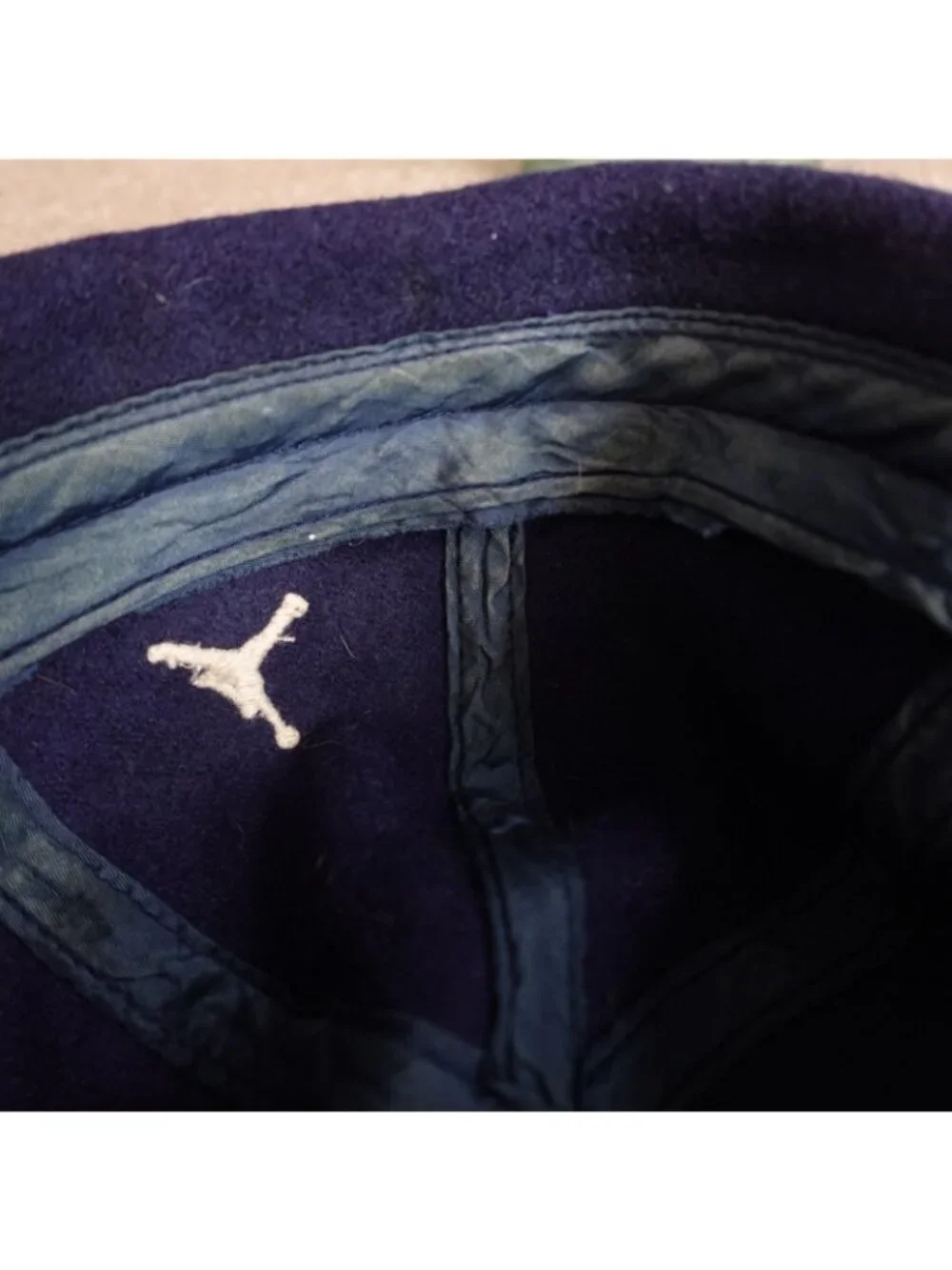 Vintage Jordan Hat Embroidered Blue Jumpman Wool Blend Nightwatch Fisherman
